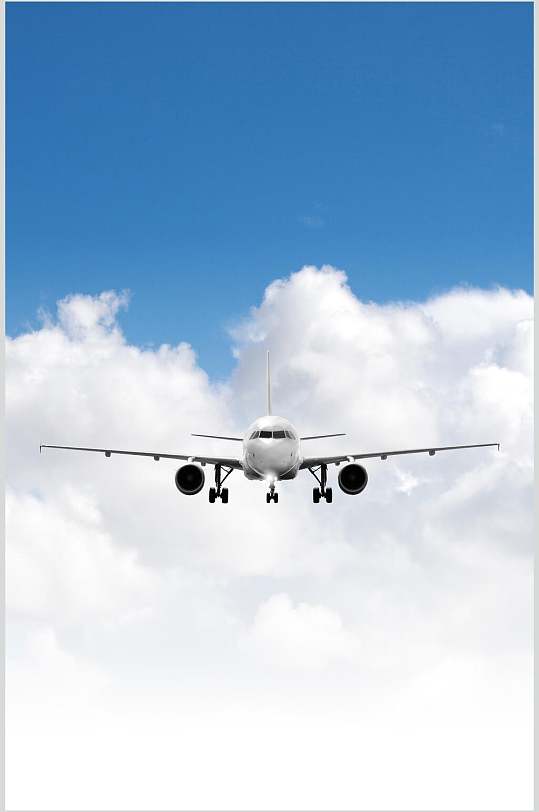 客运客机民航飞机天空高清摄影图片