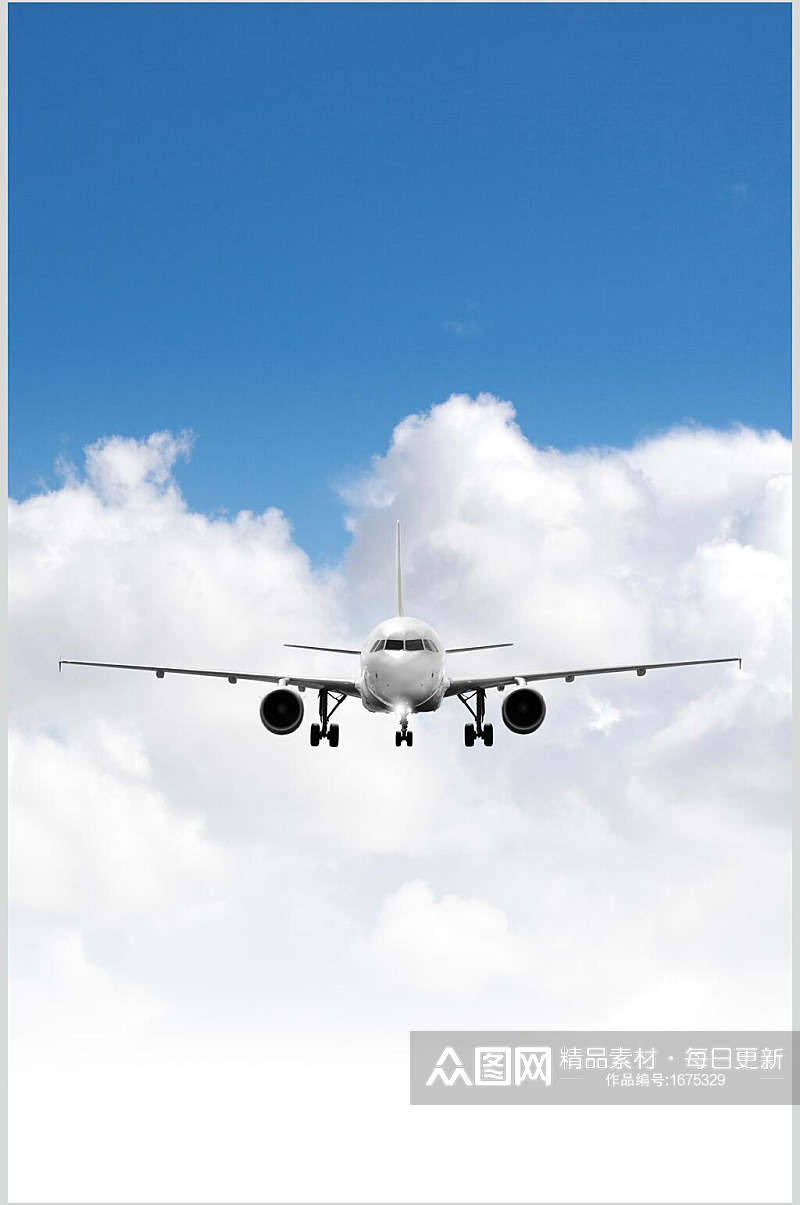 客运客机民航飞机天空高清摄影图片素材