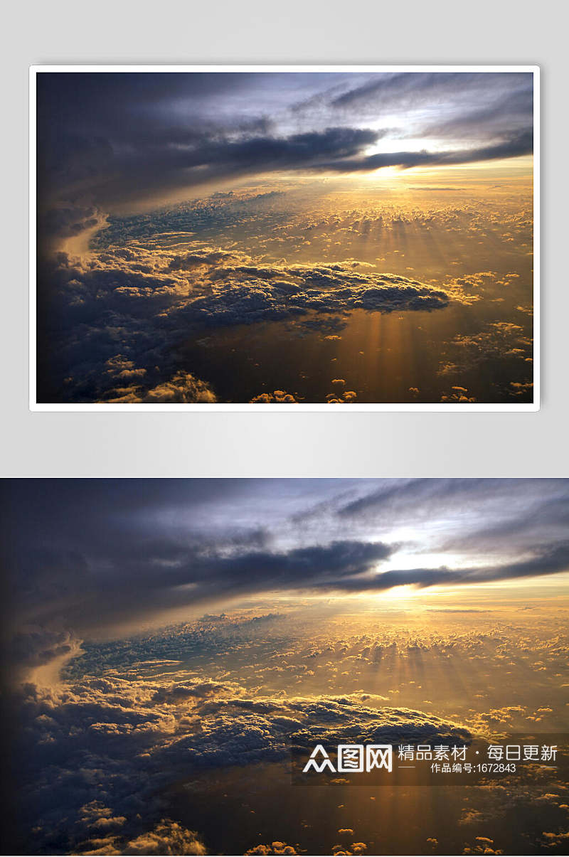 天空湖景现代风景云彩摄影图素材