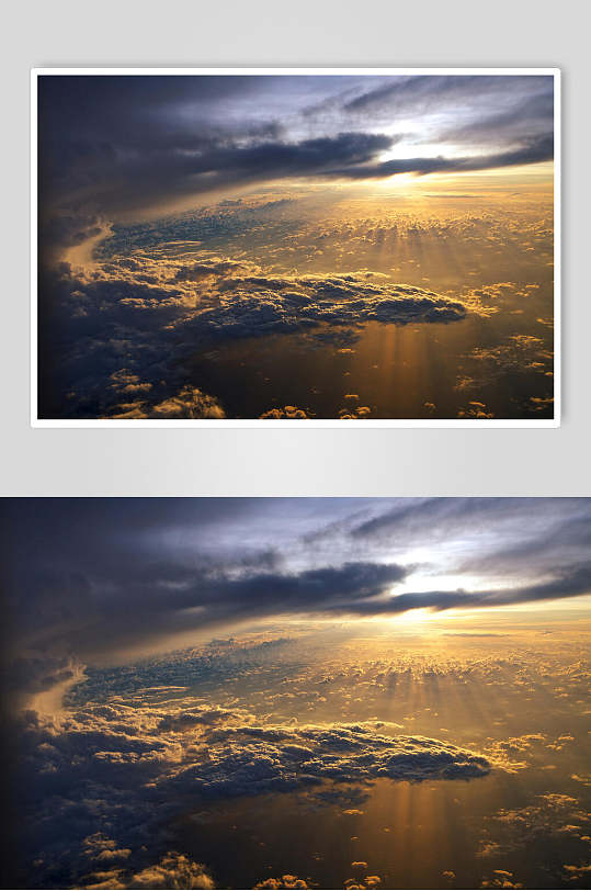 天空湖景现代风景云彩摄影图