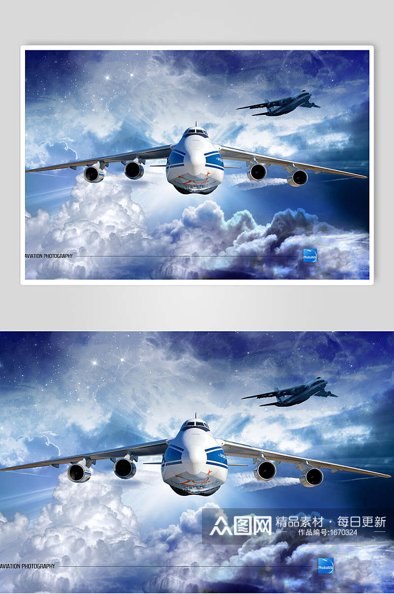 客运客机民航飞机近景图片素材