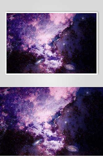 紫色渐变星空背景摄影图片