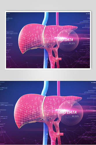 海报设计心肺数据未来医学