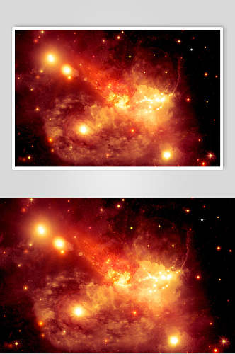 大气磅礴璀璨星空宇宙摄影图