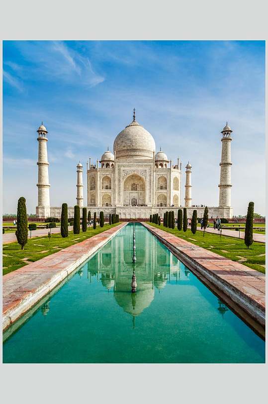 印度建筑泰姬陵景点旅游景点摄影图