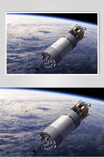 空间站航天科技人造卫星近景图片