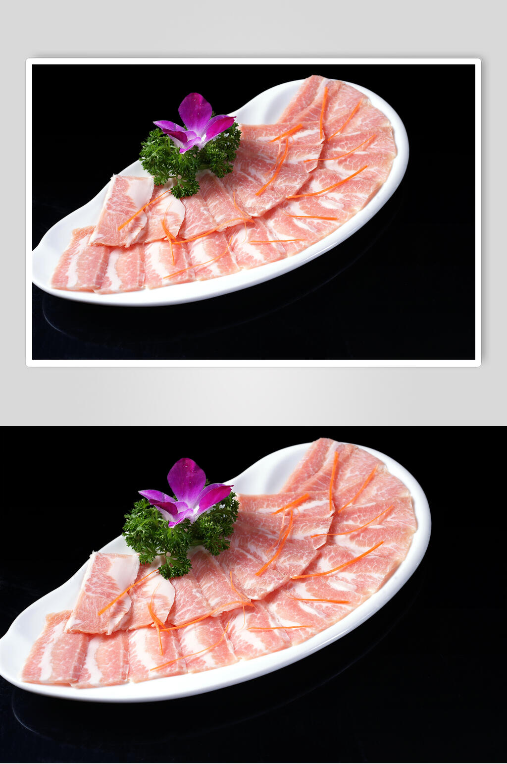 饕餮美味爽脆猪颈肉高清图片素材