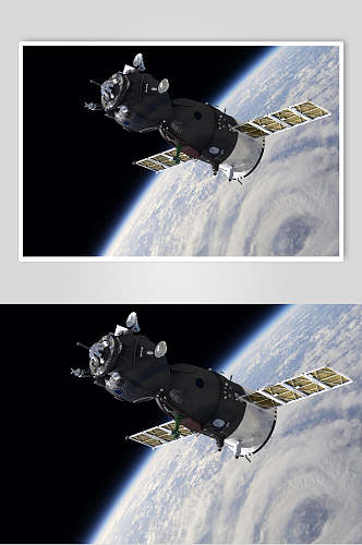 空间站航天科技人造卫星高清图片