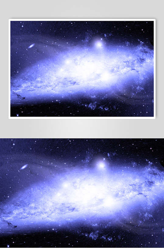 绝美蓝白梦幻星空高清图片