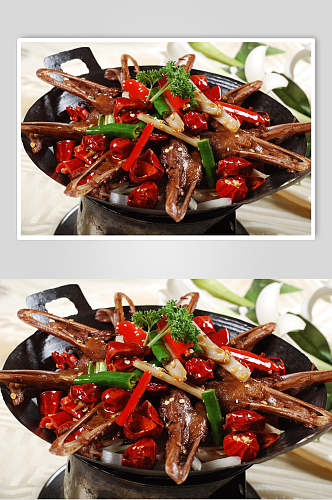鸭架干锅香锅食品图片
