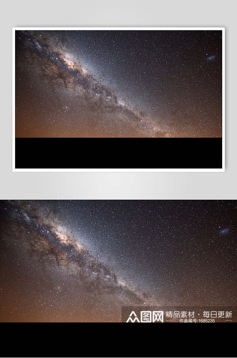 星空银河星辰视觉摄影图素材