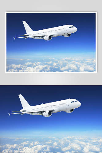 客运客机民航飞机侧面高清摄影图片