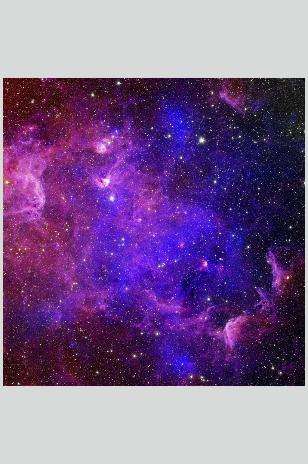紫色星空高清摄影图