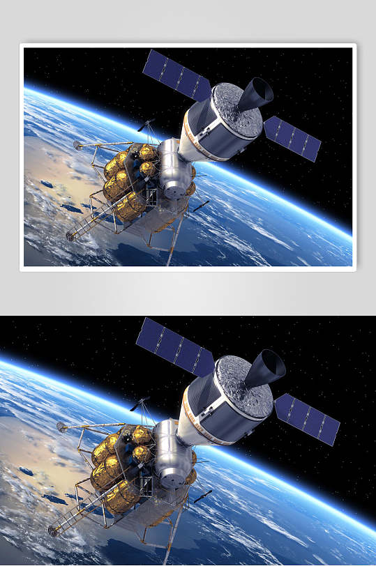 空间站航天科技人造卫星探测图片