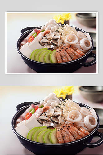 美味干锅香锅海鲜高清图片