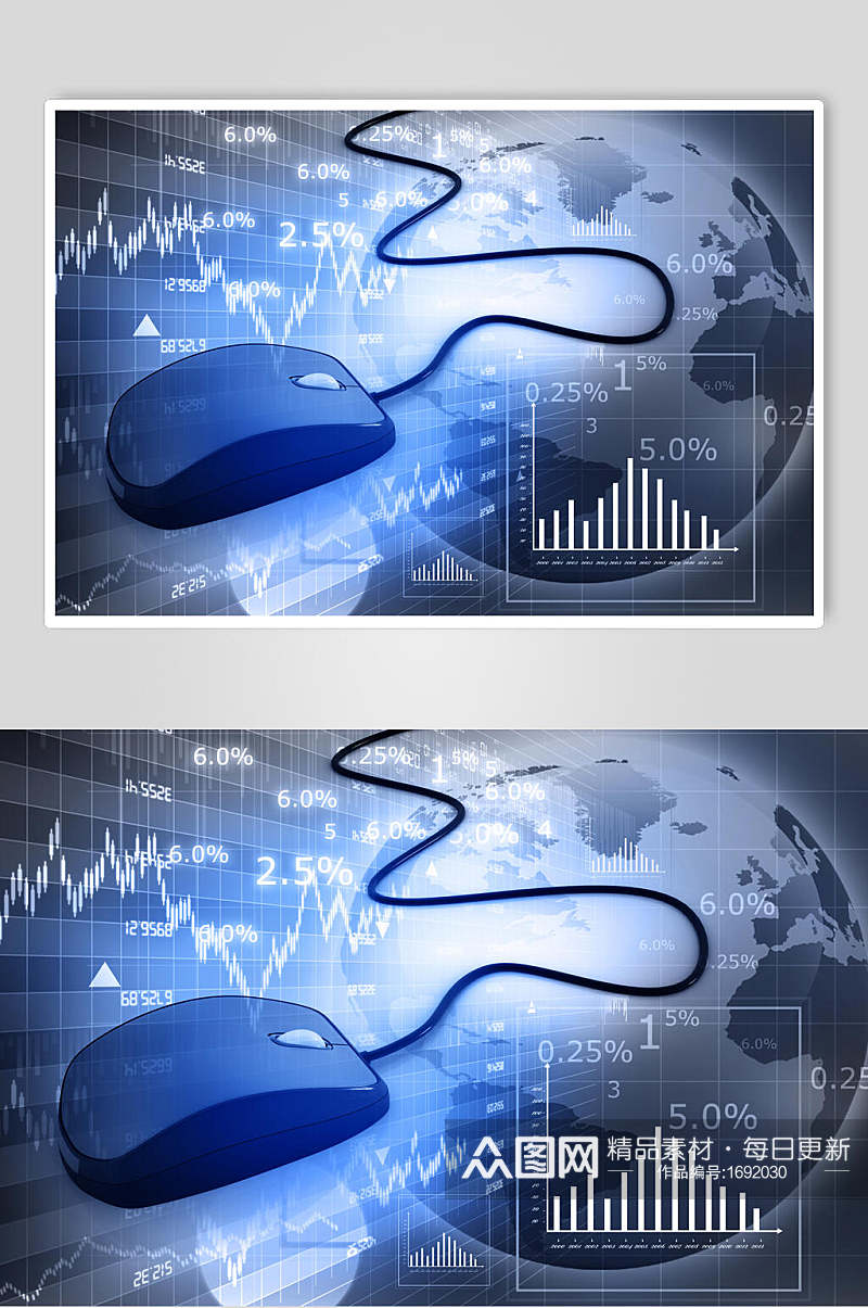 蓝色股票期货走势图图片素材