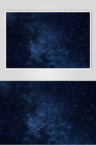 星空璀璨夜幕星座视觉摄影图