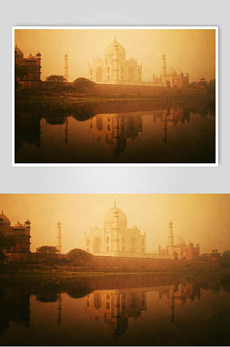 复古风印度建筑泰姬陵图片