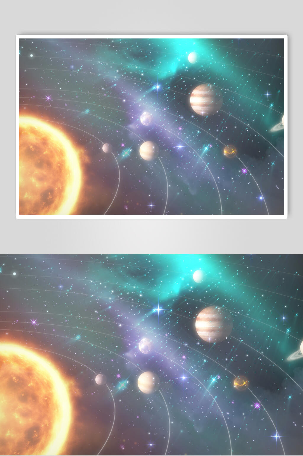 太空星球地球星系摄影视觉图素材