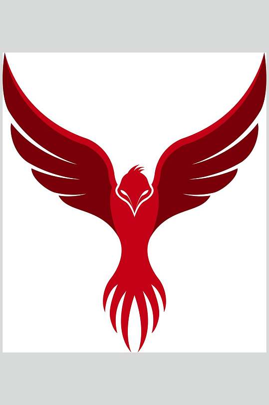 简约浴火重生凤凰元素素材