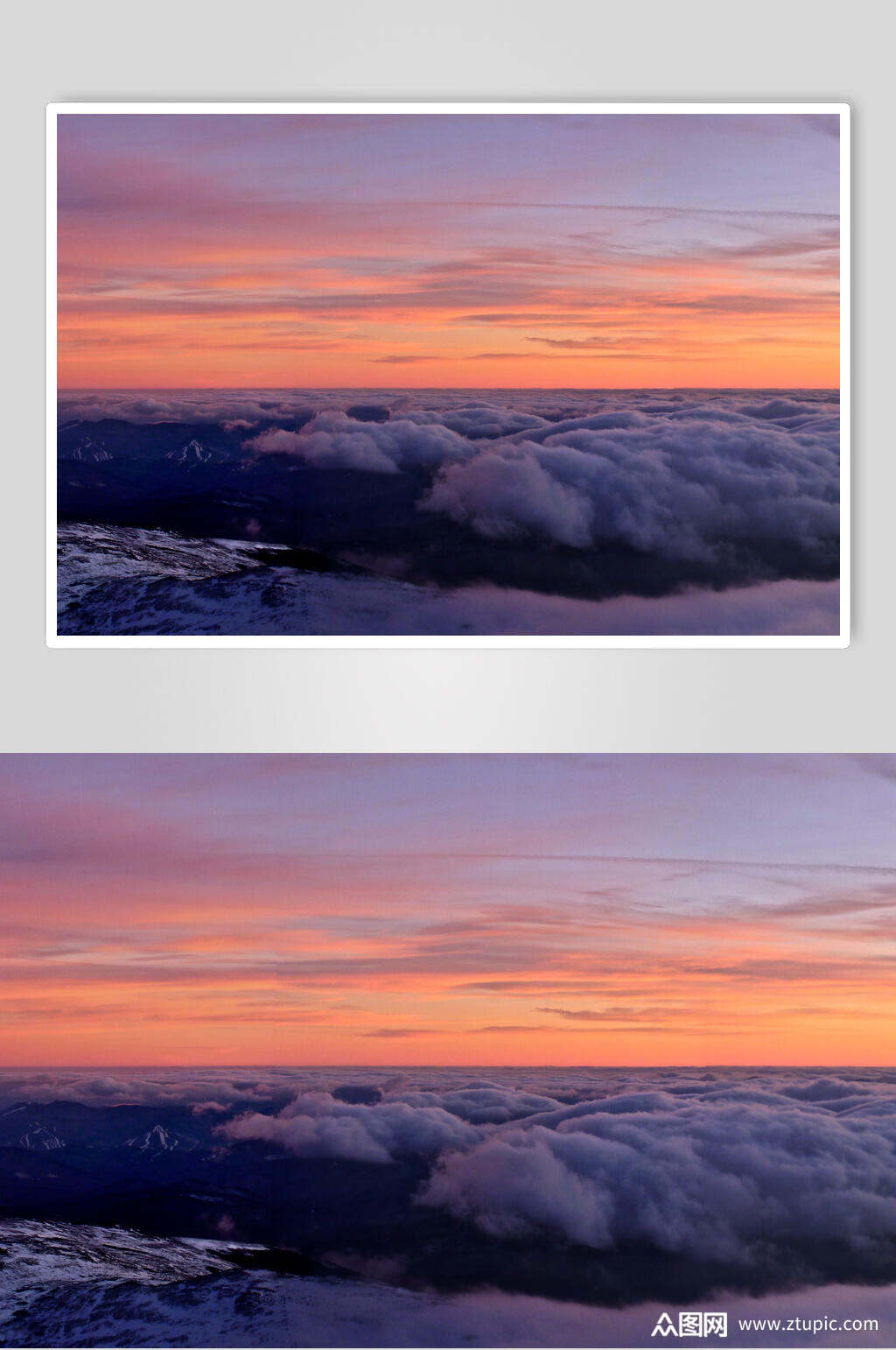 黄昏白云云层天空摄影图素材