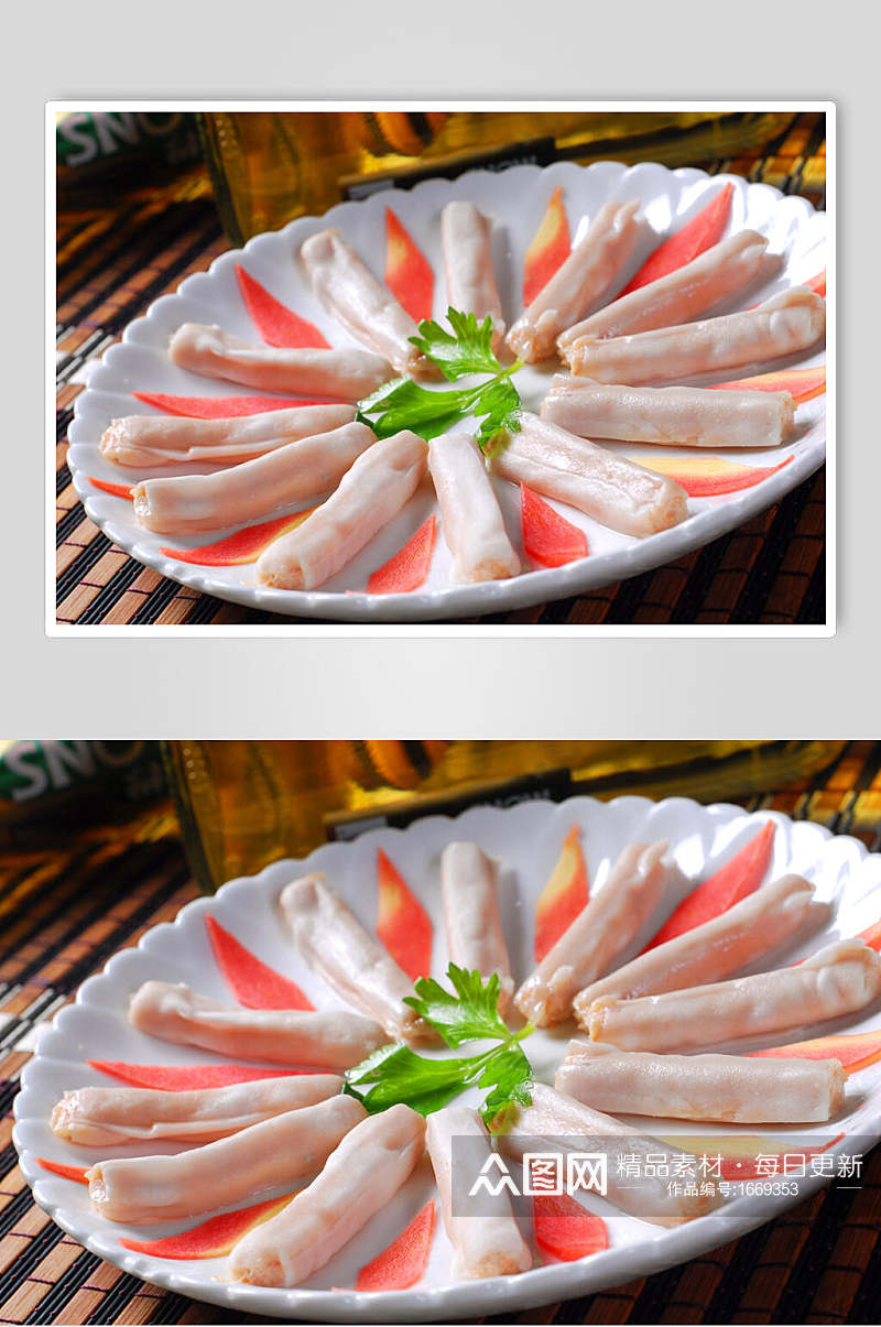 特色汤煮食品虾饺摄影图片素材