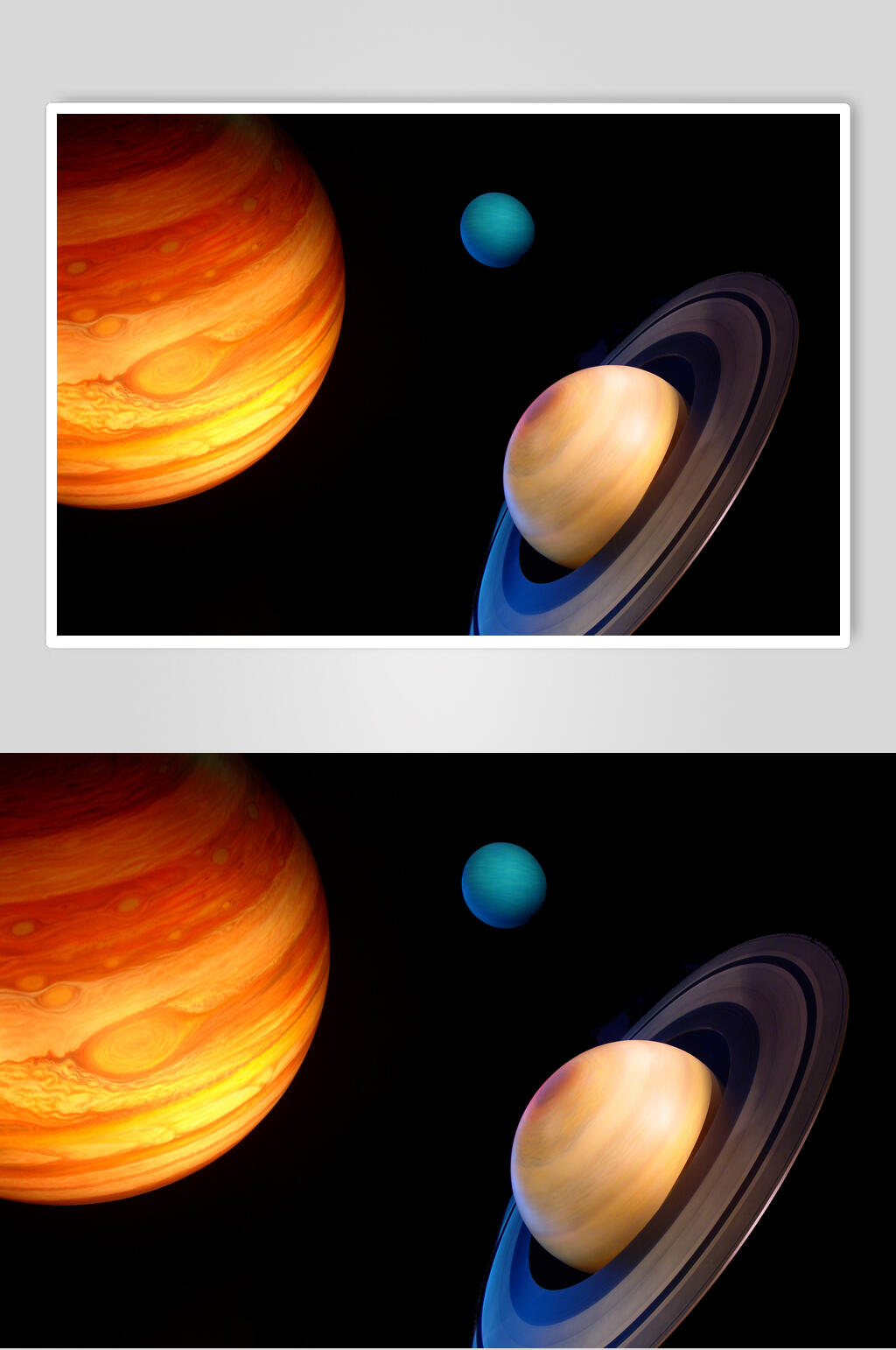 太空星球火星冥王星摄影视觉素材