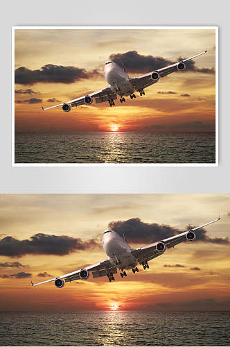 大气磅礴民航航空广告摄影图