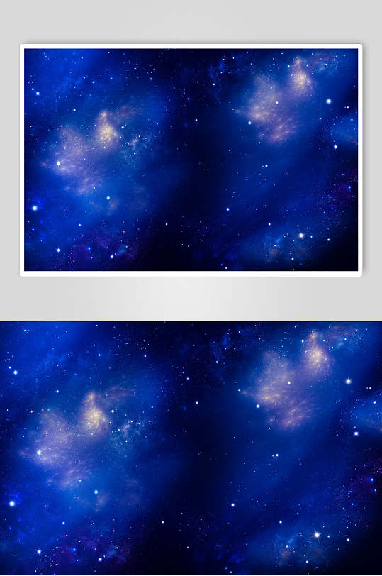湛蓝唯美星空高清摄影图片