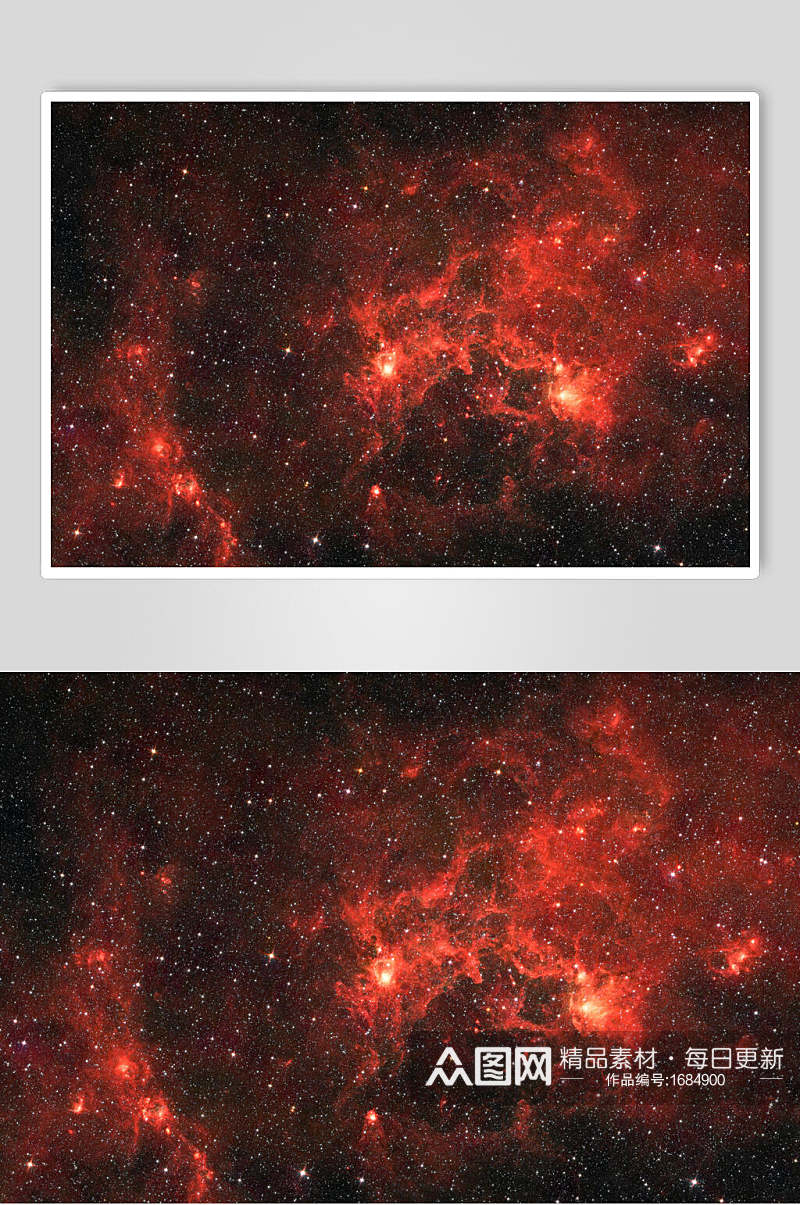 红色星空背景高清摄影图片素材