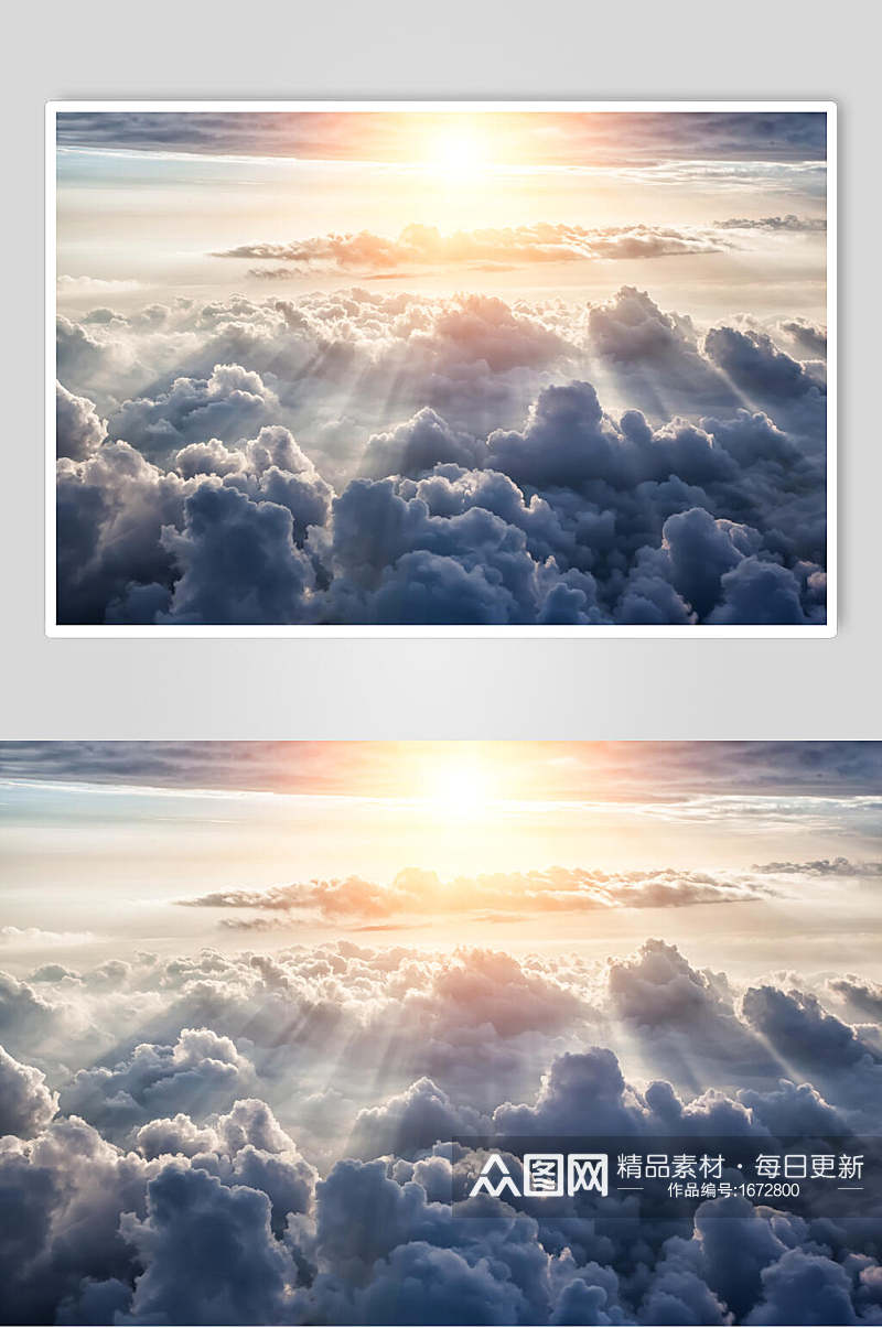 大气磅礴云层天空摄影图素材