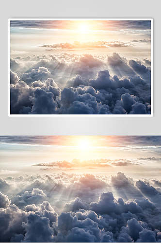 大气磅礴云层天空摄影图