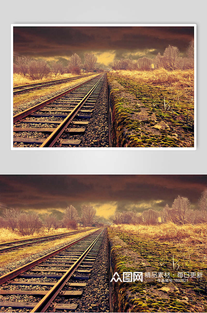 普通铁路风景高清图片素材
