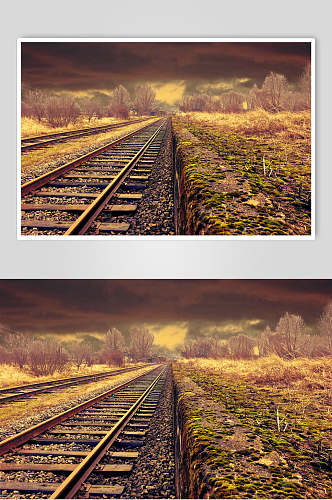 普通铁路风景高清图片