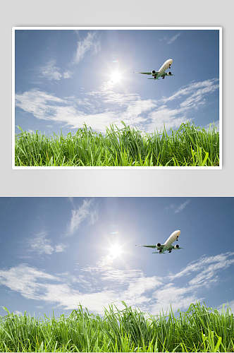 客运客机民航飞机起飞高清摄影图片