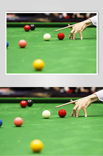 球杆绿色桌球打台球摄影图