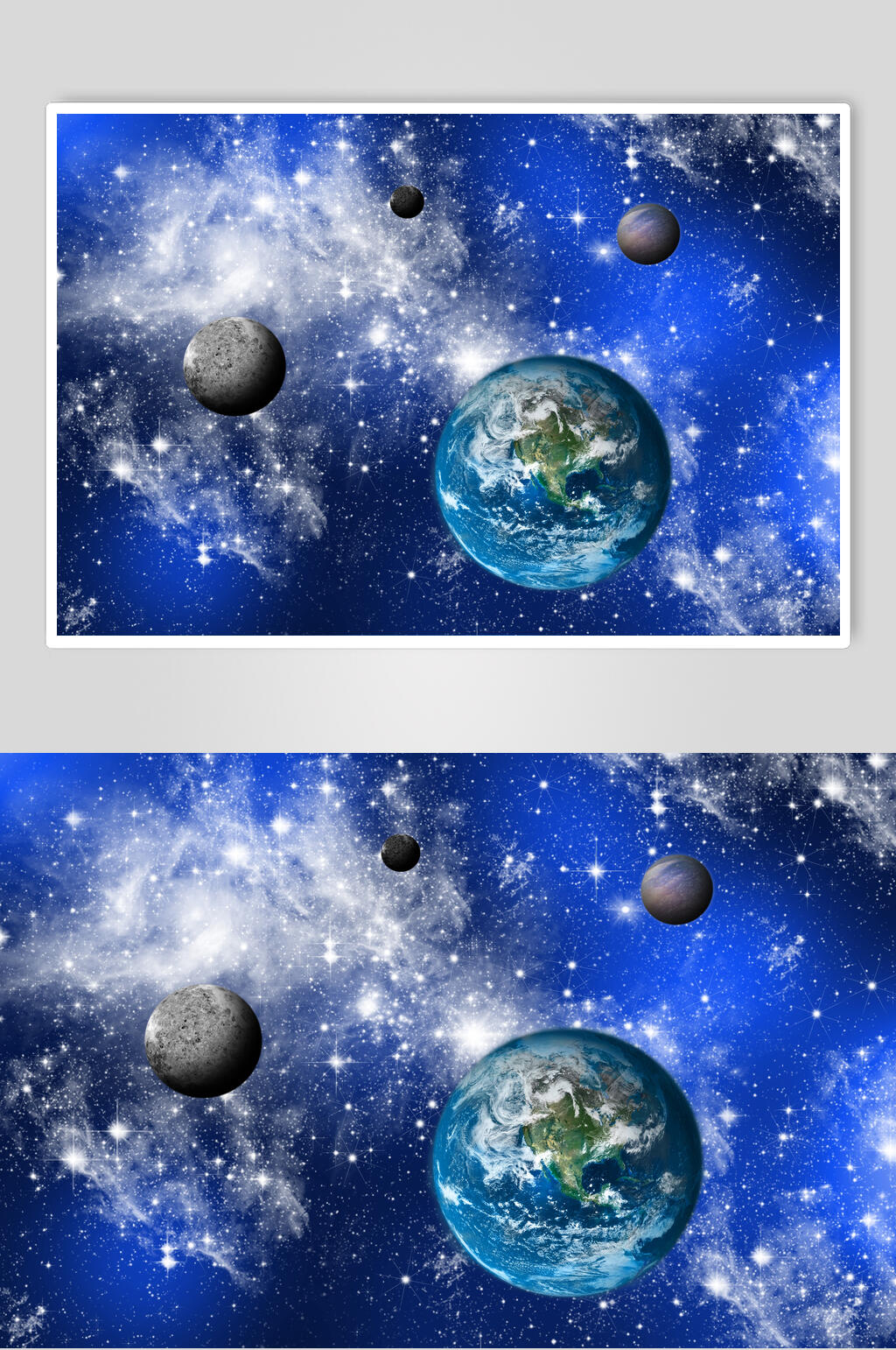 兔爷爷的素材铺子地球太空星系摄影图素材