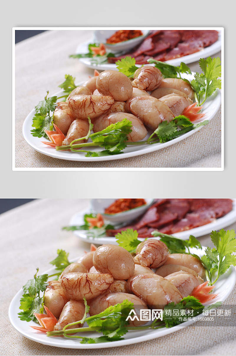 特色汤煮食品鸡肾摄影图片素材