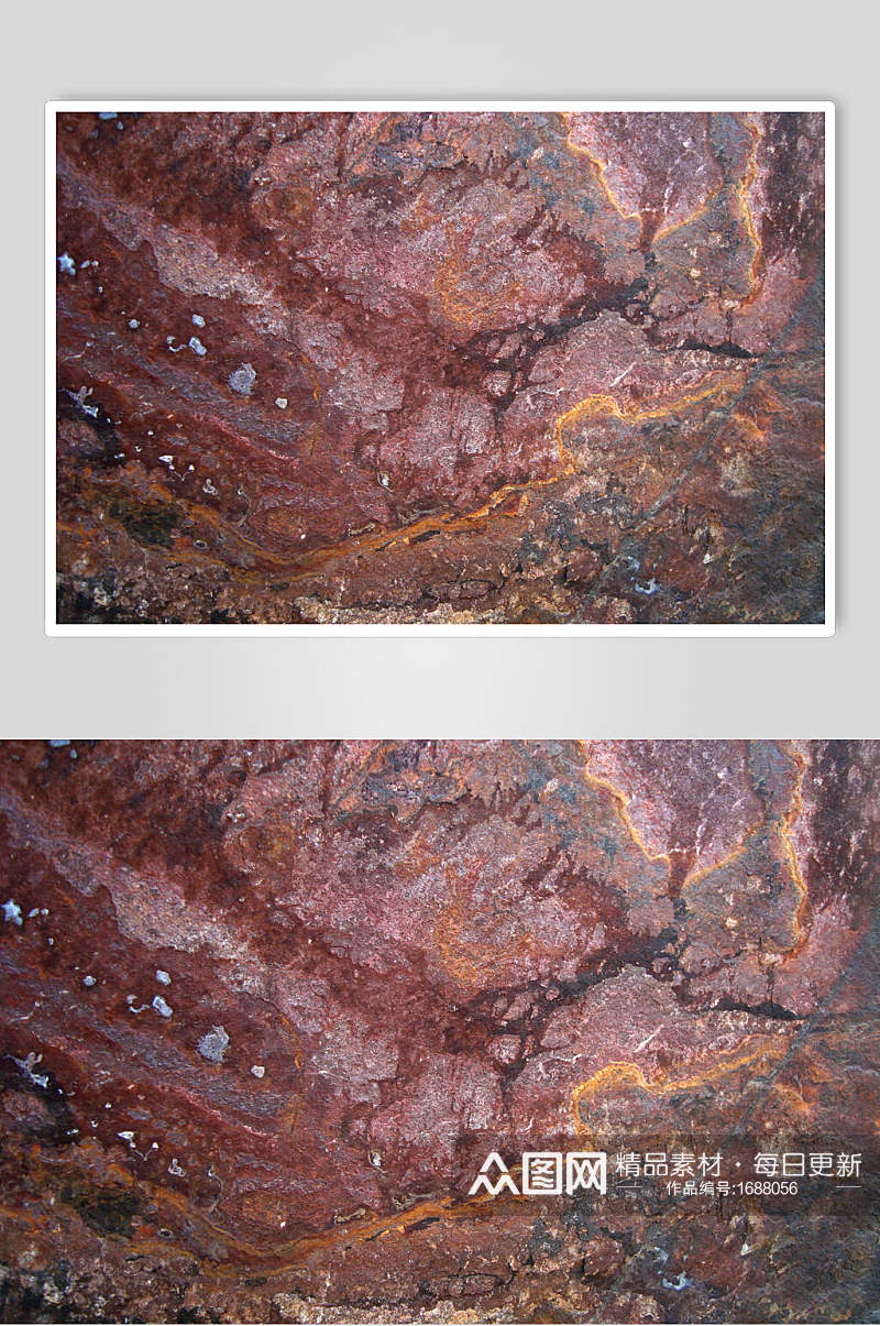 红花斑岩石混泥土墙面纹理摄影素材素材