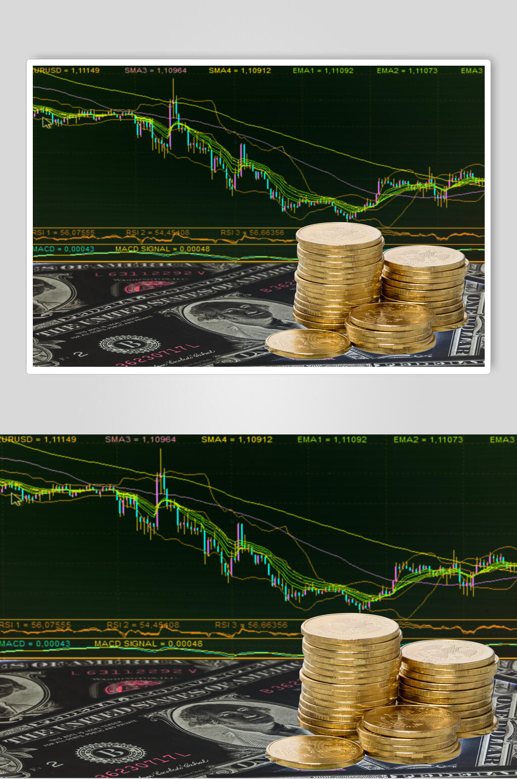 金融货币股票期货走势图高清图片素材
