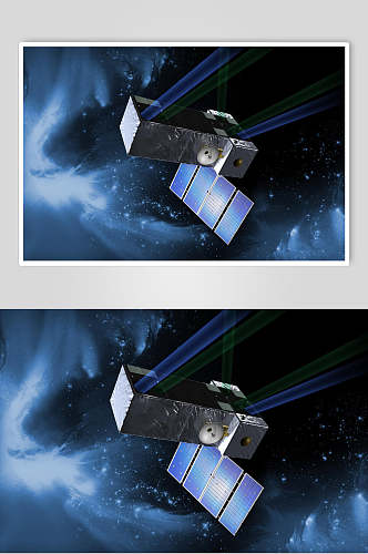 航天飞机航天科技人造卫星摄影图