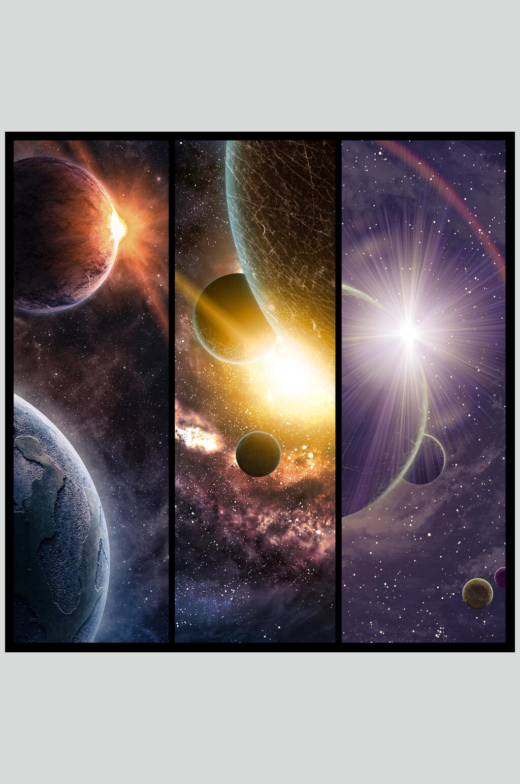 兔爷爷的素材铺子三幅星系摄影图素材