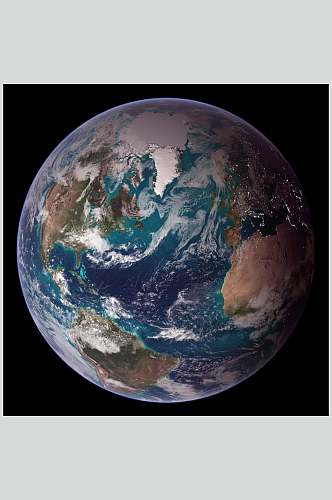 太空星球地球特写视觉摄影图