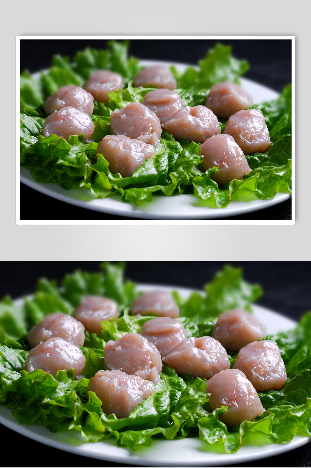 荤菜秘制虾丸美食图片素材