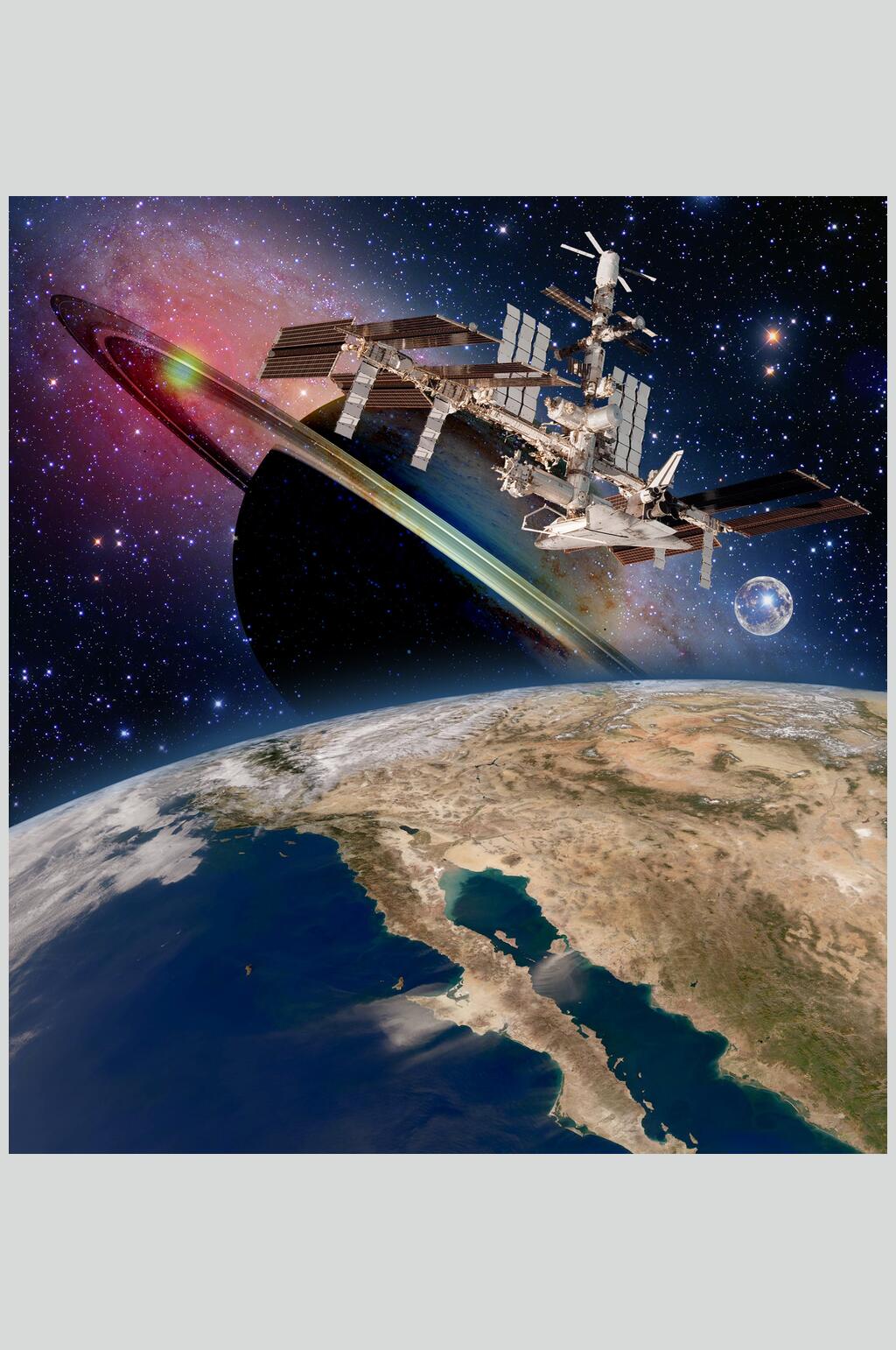 星球空间站航天科技人造卫星高清图片素材