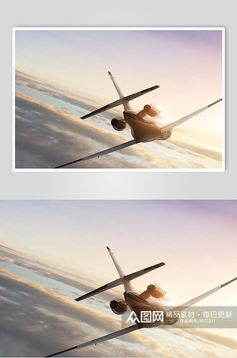 空中旅行中国航空飞机蓝天摄影图素材