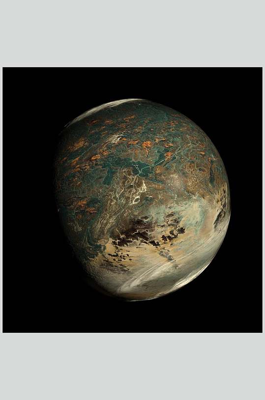 太空星球水星视觉摄影图