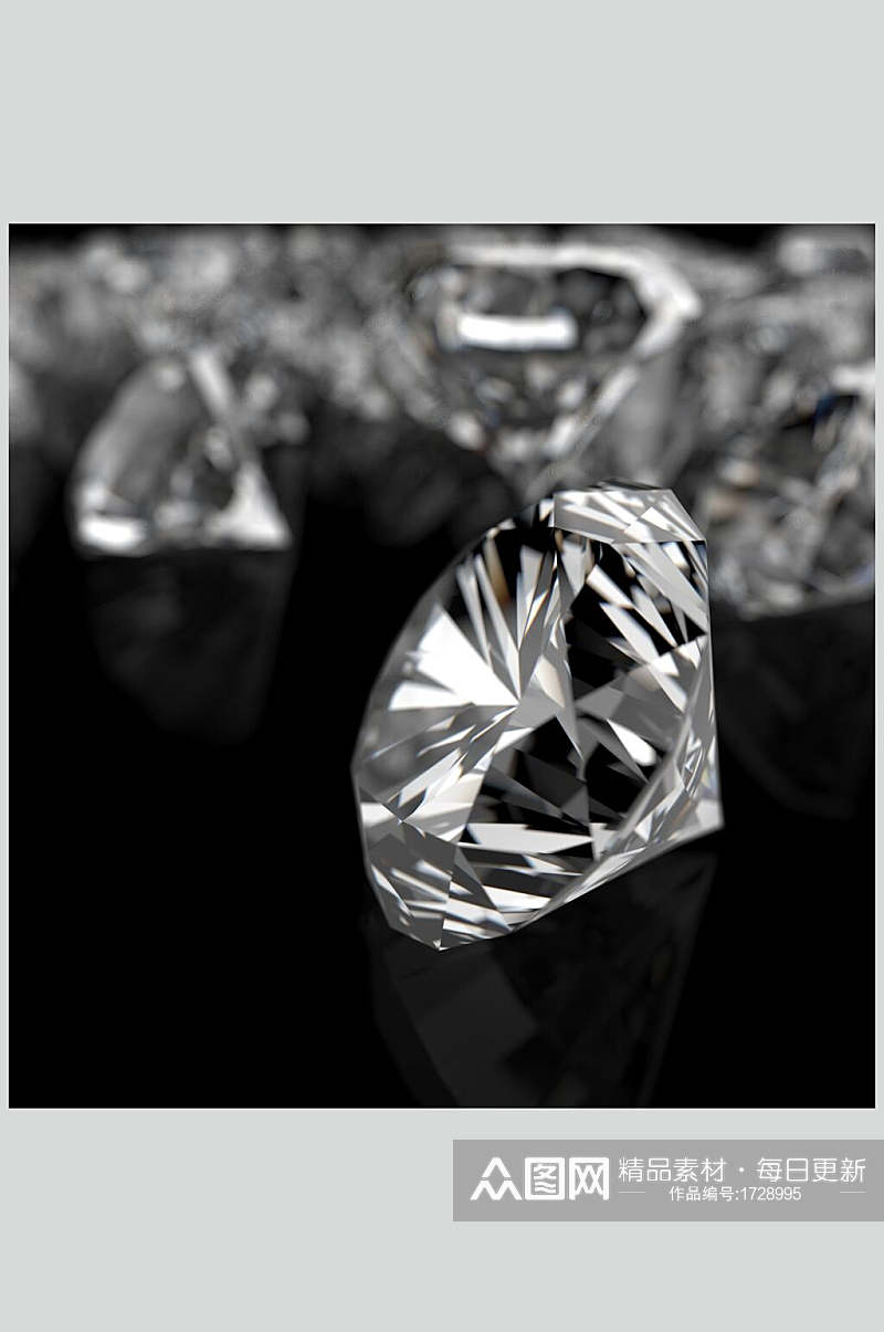 高端钻石钻戒饰品高清图片素材