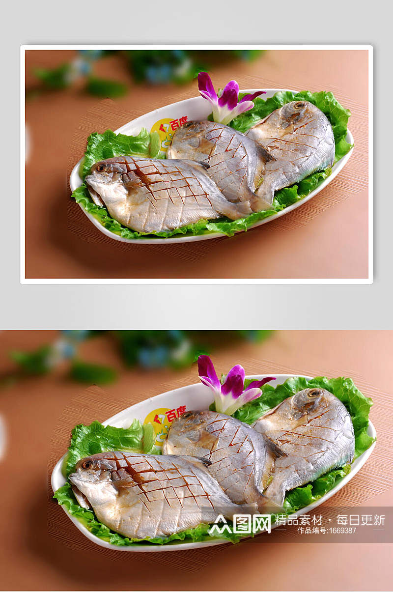 海鲜武昌鱼摄影图片素材