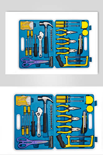 五金工具箱螺丝刀扳手摄影图